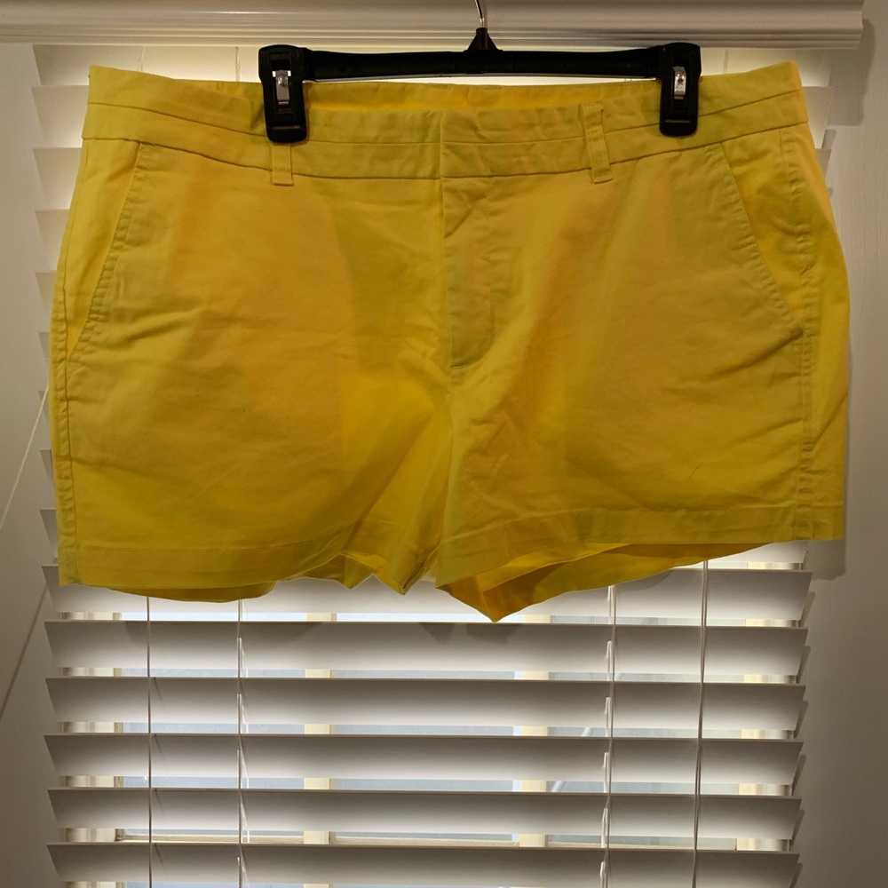 Bright yellow shorts!